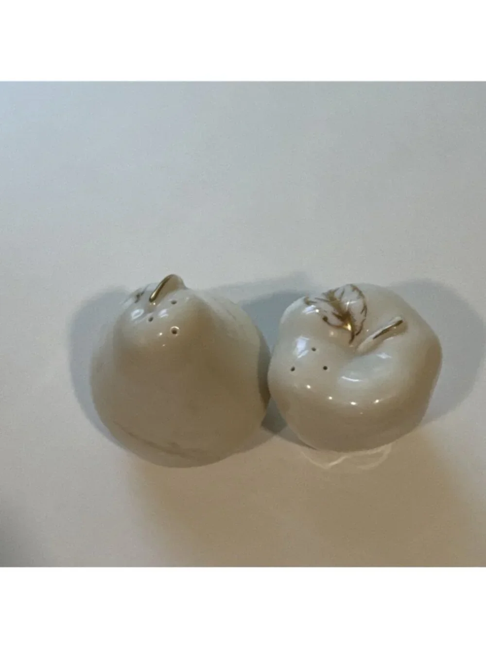 Lenox China Fruits Of Life Salt & Pepper Shaker Set Figural Apple & Pear